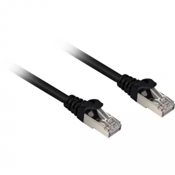 Tinklo kabelis Sharkoon Cat.6a SFTP RJ-45 Cat6a 0,25 m Juodas