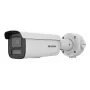 Hikvision Pro Series 4MP AcuSense blykstės ir garso įspėjimo variklinė varifokalinė kulkos formos tinklo kamera