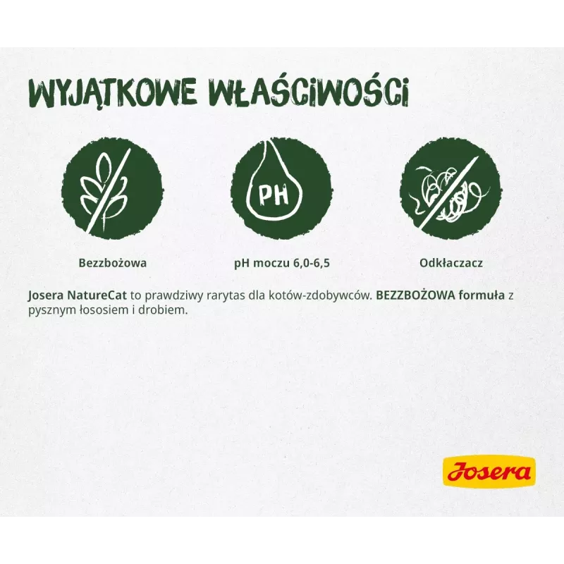 Sausas kačių ėdalas Josera NatureCat 10 kg su žuvimi