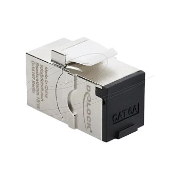 Keystone modulis DELOCK RJ45 Cat.6A su varžtiniu apsauginiu dangteliu, mėlynas