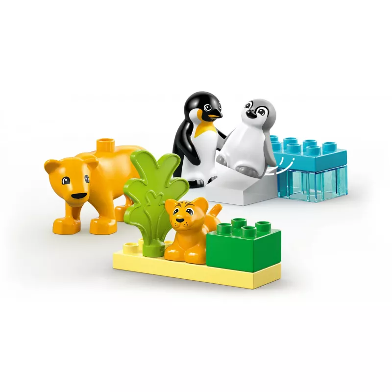LEGO DUPLO 10442 Laukiniai gyvūnai: Pingvinai ir Liūtai