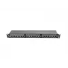 Patch panel 1U LANBERG PPS6-1024-B, 24 prievadai Cat6, metalinis, juodas, 442×114.5×44.5 mm