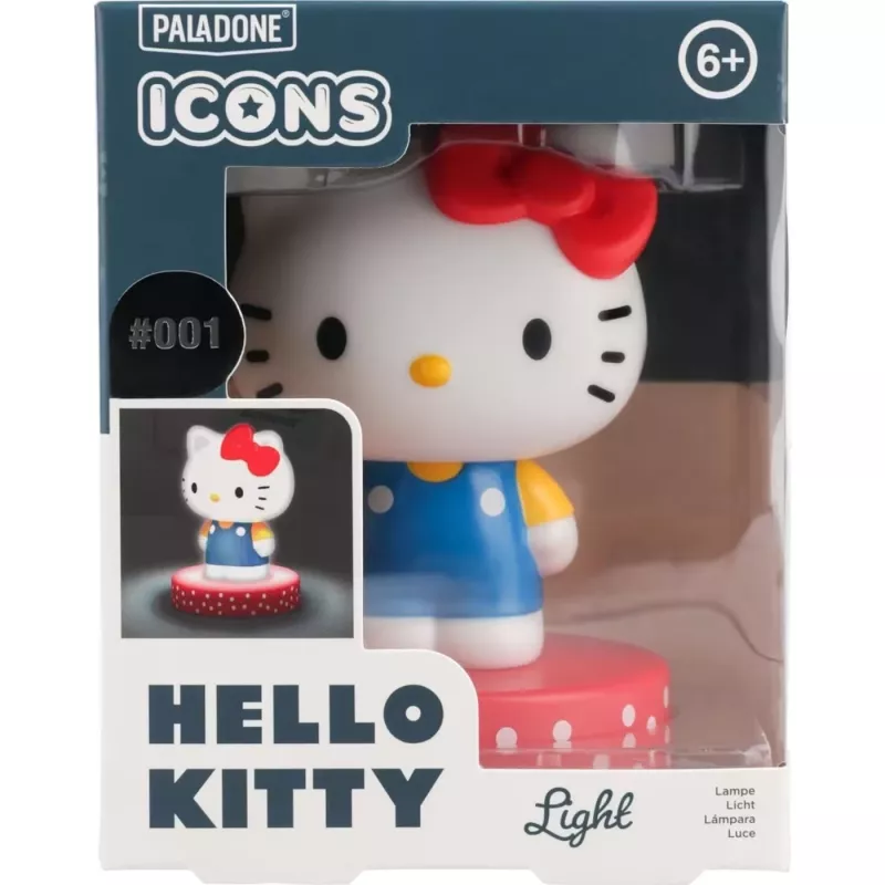 Stalinė lempa Paladone Hello Kitty Icon Light – dekoratyvinė LED ikonų lempa, kompaktiška naktinė šviesa
