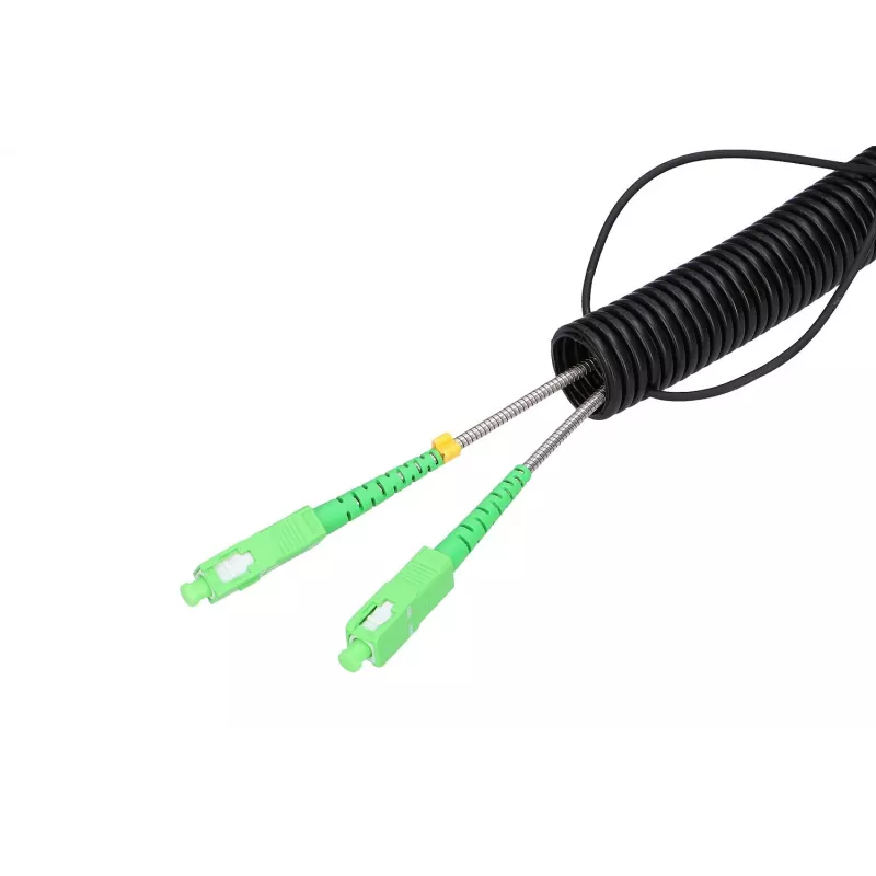 Extralink Patchcord 2J SC/APC-SC/APC vienmodis lauko duplex G657A2 25 m