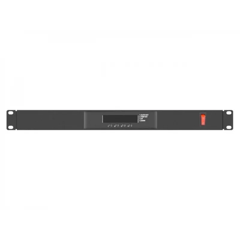 Vėdinimo panelė LANBERG AK-1502-B, 1U stovas, 2 ventiliatoriai, 230V, 38W, 483×44,5×192 mm, juoda