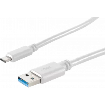 USB laidas ShiverPeaks BS13-31026 USB 3.2 Gen 1 1m USB A USB C Baltas