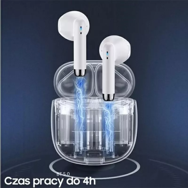 USAMS Słuchawki Bluetooth 5.0 TWS IAseries bezprzewodowe czarny/black BHUIA01 (US-IA04)