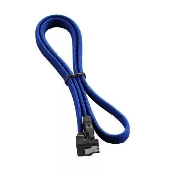 CableMod ModMesh SATA kabelis - Serial ATA 150/300/600 - SATA (M) stačiu kampu į SATA (M) - 60 cm - Mėlynas (CM-CAB-RSAT-N60KB-R)