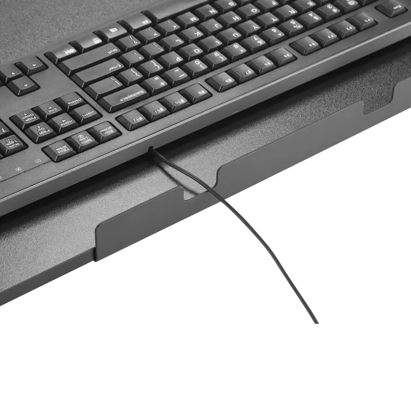 Maclean MC-839 stumdoma lentyna klaviatūrai ir pelei | Po stalu tvirtinamas laikiklis | Ergonomiška darbo vietos sistema