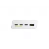 Green Cell PowerPlay20s Powerbank 20000mAh 22,5W Baltas 3x USB-C PD QC 3.0