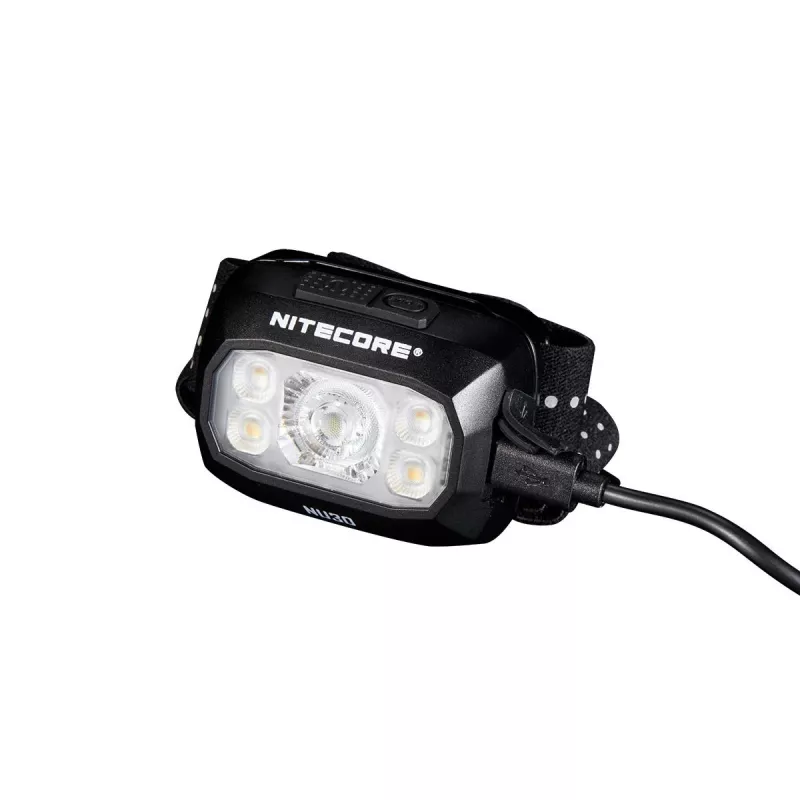 Nitecore NU30 – LED galvos žibintas 500 liumenų, USB įkrovimas, raudona šviesa