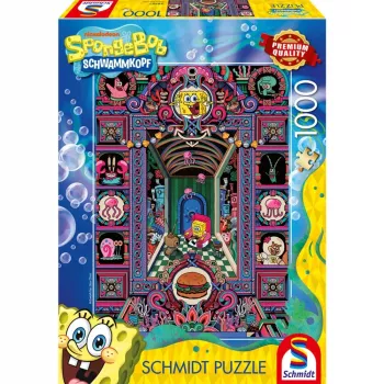 Dėlionė 1000 dalių, Schmidt Spiele, SpongeBob's Crazy World (58587)