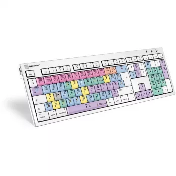 Logickeyboard LKB-FCPX10-CWMU-UK klaviatūra, USB, QWERTY, JK anglų, daugiaspalvė, skirta biurui