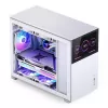 Jonsbo D31 Screen Micro-ATX PC korpusas su grūdinto stiklo plokšte, baltas