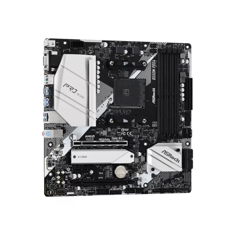 ASRock B550M Pro4 pagrindinė plokštė AM4 Micro-ATX