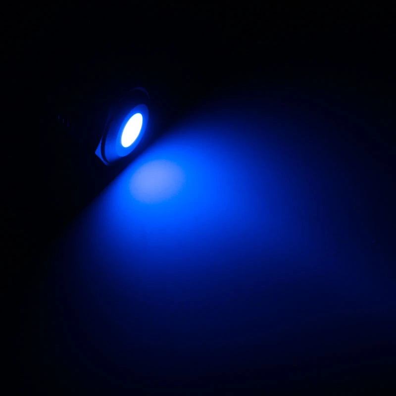 LED indikatorius Lamptron Dioda mėlynas LAMP-SW2001-H, montuojamas į skydelį