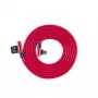 Sbox USB->Micro USB 90° M/M 1,5m USB-MICRO-90R braškinė raudona