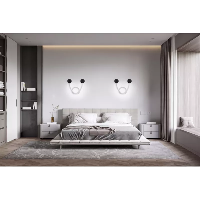 LED sieninis šviestuvas ActiveJet AJE-CAMELIA NW – 2400 lm, 4000 K, 16 W, juodas, 1580×120×65 mm, IP20