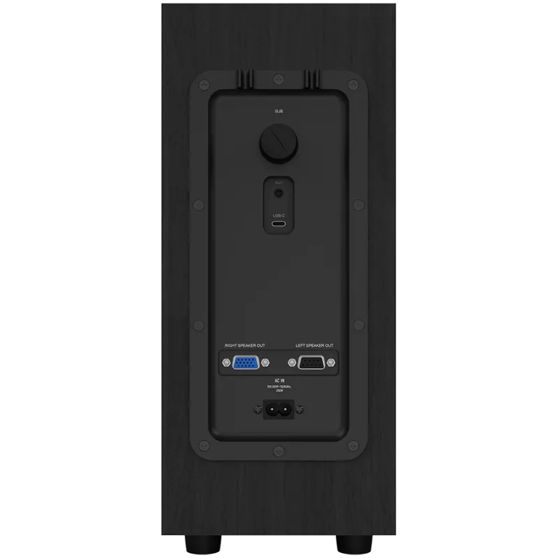 Kolonėlės KLIPSCH ProMedia Lumina Black – stalinė daugialypės terpės garsiakalbių sistema