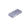 KVM jungiklis Unitek V307A USB HDMI 2 prievadų 4K Ultra HD 3840x2160@60Hz HDCP 2.2, metalinis korpusas, pilka