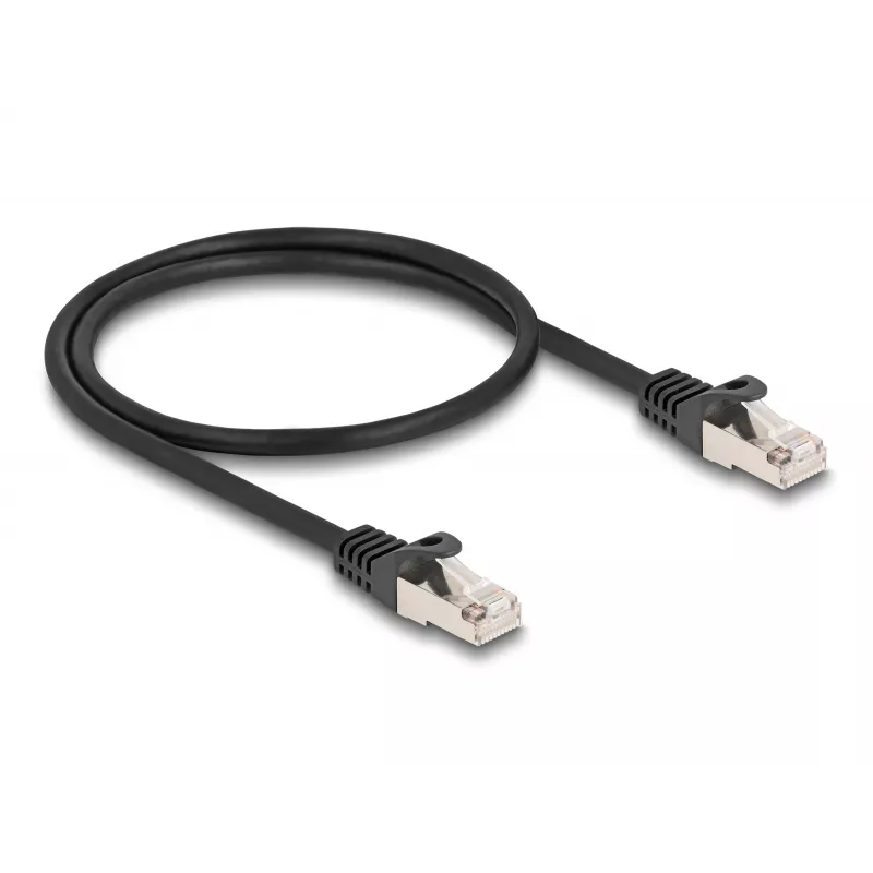 DeLOCK RJ50 (vyriškas) į RJ50 (vyriškas) S/FTP kabelis 0,5 m juodas
