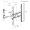 Sieninis TV laikiklis SBOX PLB-3644-2 32–55 col., 35 kg, VESA 400x400