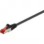 Tinklo laidas Goobay 68693 RJ-45 Cat6 1 m juodas