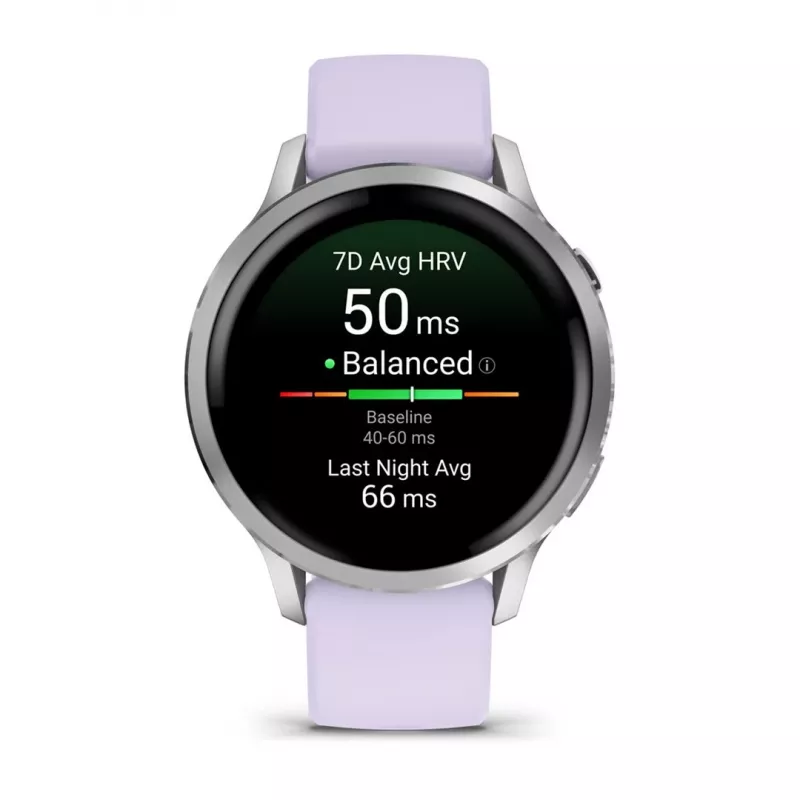 Garmin Venu 4 3,05 cm (1,2 inch) AMOLED 41 mm sidabrinis laikrodis su GPS