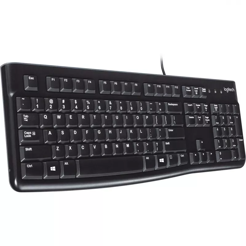 Logitech K120 klaviatūra USB QWERTY ispaniška juoda (920-002499)