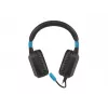 Žaidimų ausinės Fury NFU-1584 su boom mikrofonu, uždengiančios ausis, 98 dB, 15–25000 Hz, 2 m laidas, USB ir 3,5 mm, mėlynos