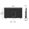 109,2 cm / 43 colių (3840x2160) JAPANNEXT JN-IPS430UHD60F 16:9 IPS 60Hz HDMI USB WLAN Garsiakalbiai Juoda