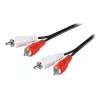 Goobay Stereo RCA kabelis 2x RCA | 50030 | 2 RCA kištukai (kairysis/dešinysis garsas) | 2 RCA kištukai (kairysis/dešinysis garsas)