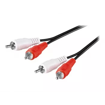 Goobay Stereo RCA kabelis 2x RCA | 50030 | 2 RCA kištukai (kairysis/dešinysis garsas) | 2 RCA kištukai (kairysis/dešinysis garsas)