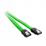 CableMod ModMesh SATA kabelis - Serial ATA 150/300/600 - SATA (M) į SATA (M) - 60 cm - šviesiai žalia (CM-CAB-SATA-N60KLG-R)