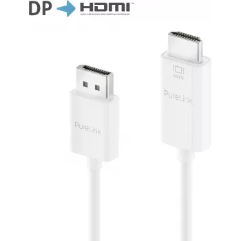 PureLink aktyvus adapterio laidas DisplayPort 1.2 į HDMI 2.0, 4K60Hz (444), DisplayPort kištukas / HDMI kištukas