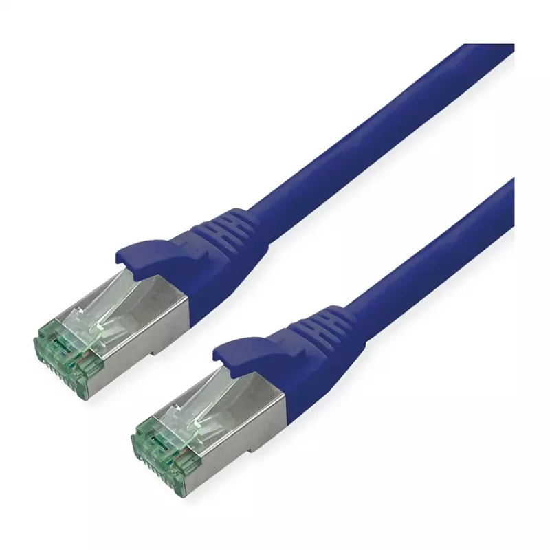 Tinklo kabelis ROLINE 21.45.3247 RJ-45 Cat6a 10 m mėlynas (perdirbtos medžiagos)