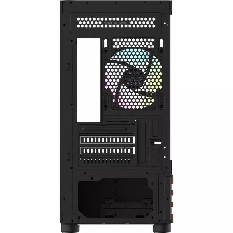 PC korpusas Micro Tower Thermaltake View 170 WS ARGB — Micro dėklas, juodas, palaiko PS2 maitinimo šaltinį, 2x 120 mm šoniniai + 1x 120 mm galiniai ventiliatoriai, 2.5/3.5 colio HDD