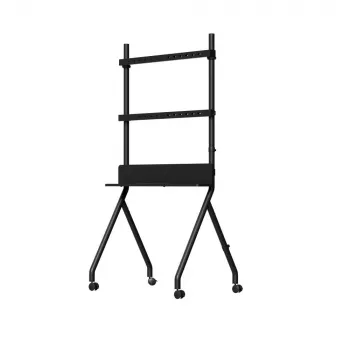 Mobilus televizoriaus stovas Gembird TVS-86F-02 2.18 m Juodas 40 kg 55-86 coliai