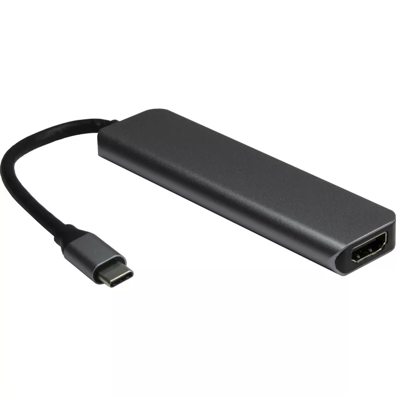 USB-C 5-in-1 adapteris Inter-Tech H-469-1 HDMI 4K 30Hz 5000 Mbit/s