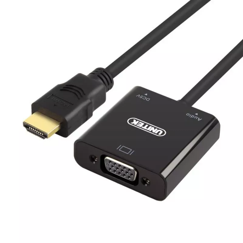 UNITEK Y-6333 adapteris HDMI į VGA su 3,5 mm garso išvestimi