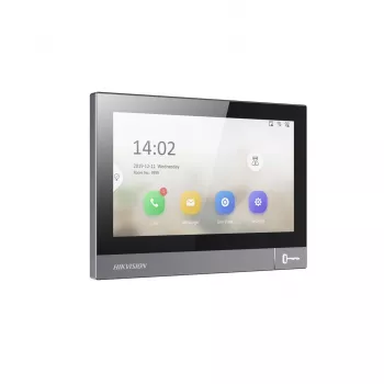 Videodurų skydelis vidaus Hikvision DS-KH8381-WTE1 7 colių 1024x600, PoE, Wi‑Fi, MicroSD