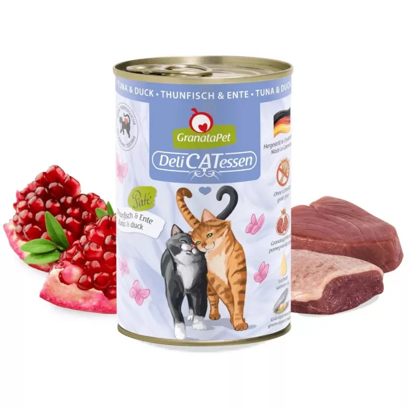 GRANATAPET DeliCATessen Tuna ir antis – šlapias kačių ėdalas – 400g