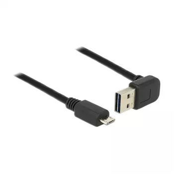 USB laidas DeLOCK 85203 USB 2.0 0,5m USB A Micro-USB B juodas