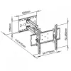 ART AR-24 152,4 cm (60 inch) juoda laikiklis televizoriui