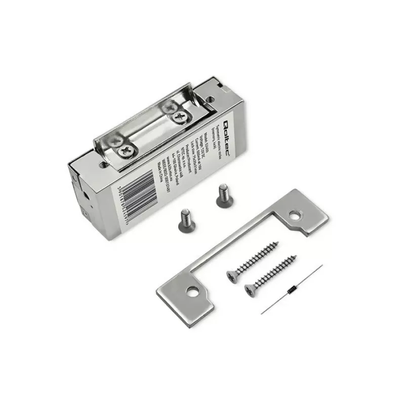 Elektromagnetinis užraktas QOLTEC 52459 12V simetriškas su atmintimi ir fiksavimu