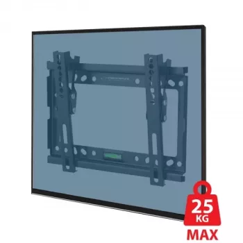Sieninis TV laikiklis ESPERANZA ERW010, 14–50 colių (35,6–127 cm), pakreipimas 15°, VESA 75x75–200x200, max apkrova 25 kg, juodas