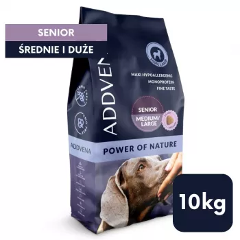 ADDVENA Power of Nature Senior Medium/Large Ėriena - sausas šunų maistas - 10kg
