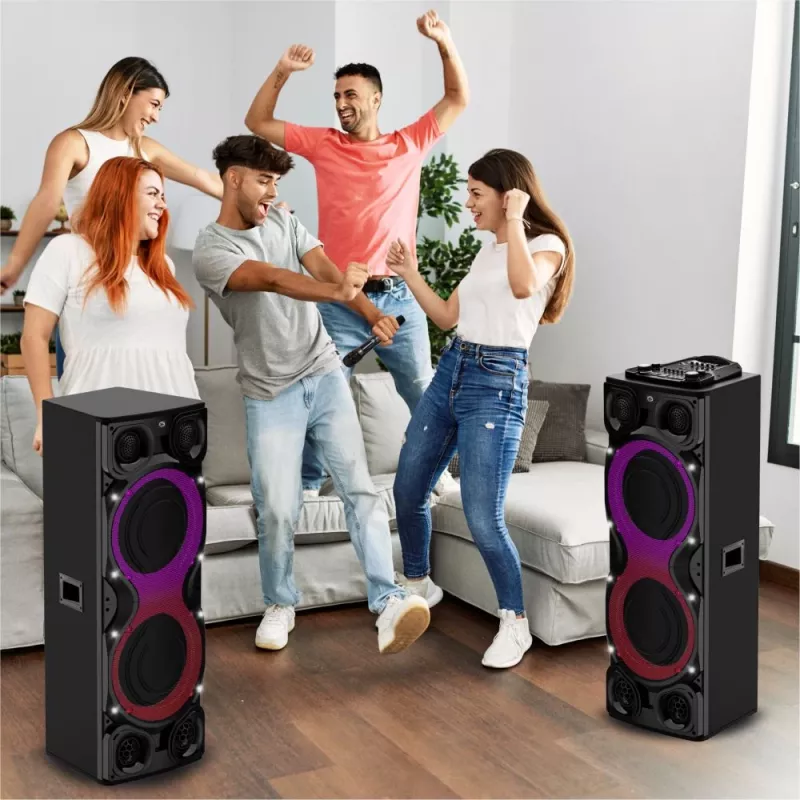 Nešiojamas garsiakalbis Manta SPK1204X800D Minos Pro, juodos spalvos