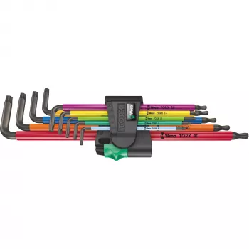 Wera 967/9 TX XL Torx L formos raktų rinkinys, 9 vnt.