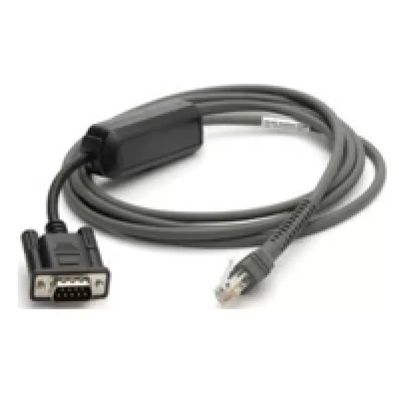 Zebra CBA-R10-S07ZBR serijinis kabelis juodas 2,13 m DB9 RJ-45